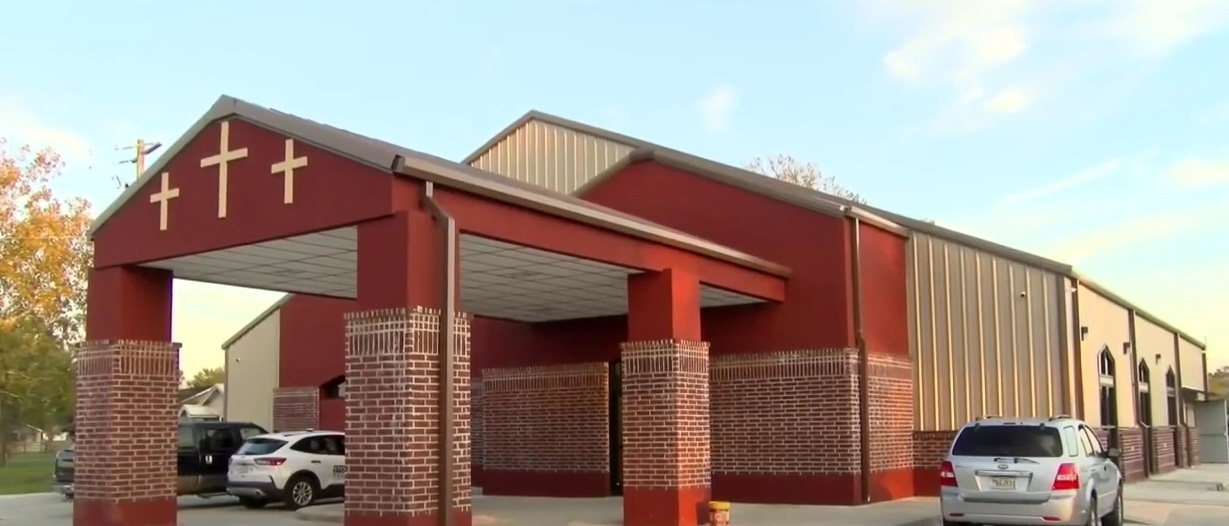 Historic black church destroyed by arsonist celebrates reopening