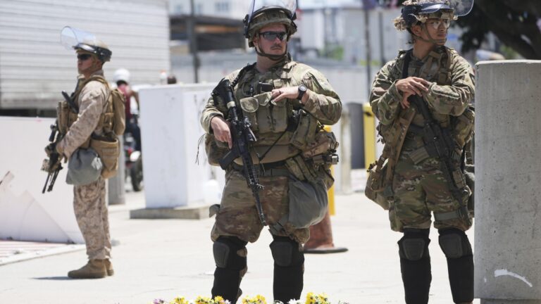 A California judge rules against Trump's use of the guard : NPR