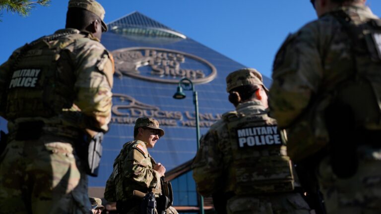 National Guard troops begin patrols in Memphis : NPR