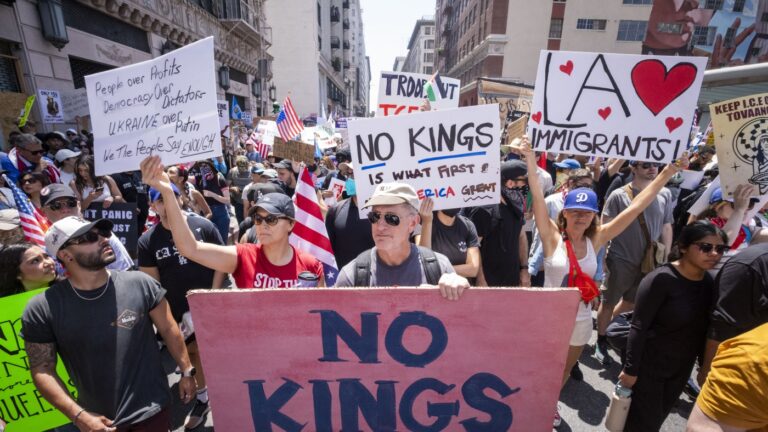 'No Kings' protest organizers project a large turnout Saturday : NPR