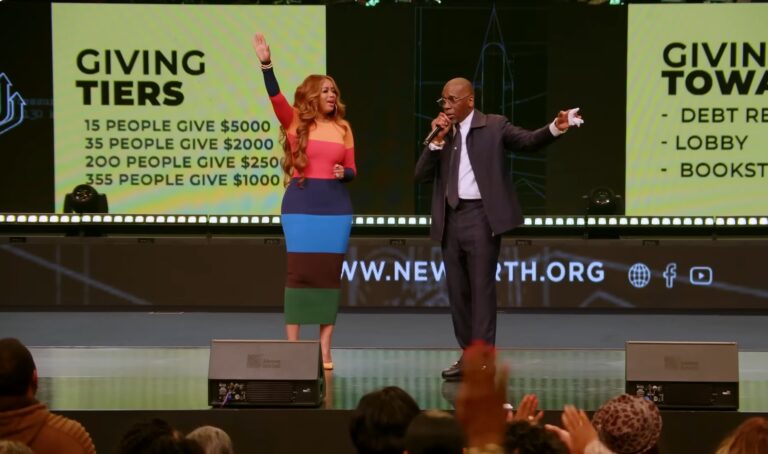 Jamal Bryant slammed for buying wife flesh-colored gala dress