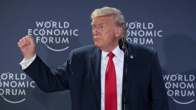 At Davos, U.S. allies question a fraying world order : NPR