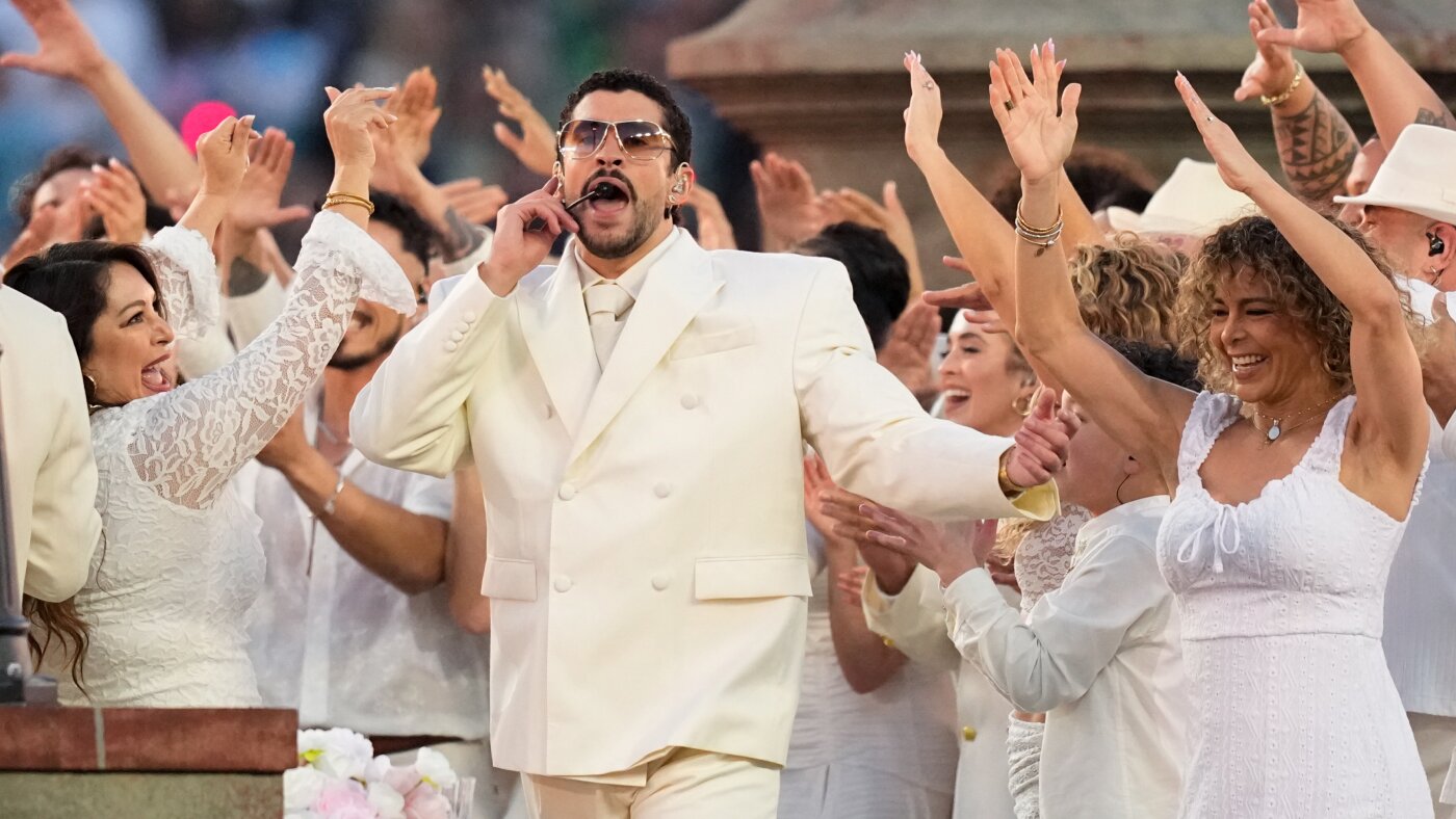 Liam Conejo Ramos was not in Bad Bunny's Super Bowl show : NPR