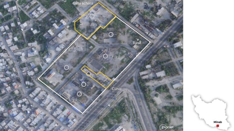 Satellite images suggests airstrike destroyed Iranian school : NPR