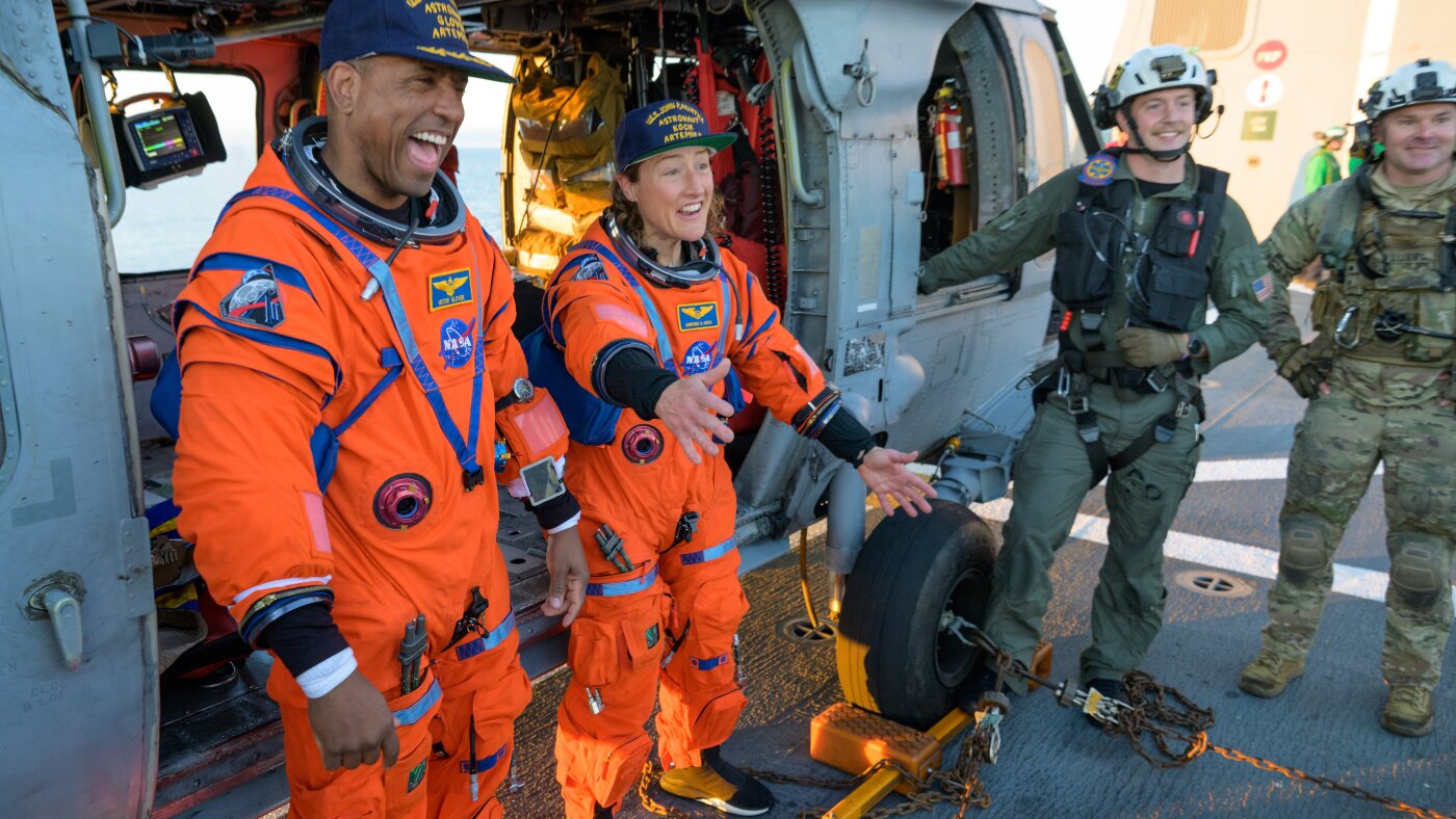 Artemis II splashdown captures nationwide attention : NPR