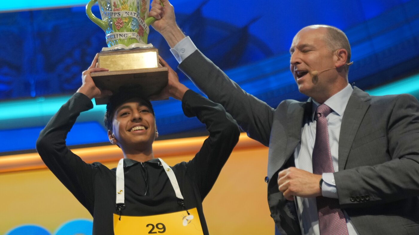 Shrey Parikh wins after spell-off : NPR