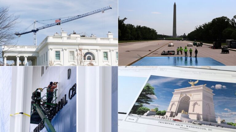 Tracking Trump’s physical changes to D.C. : NPR