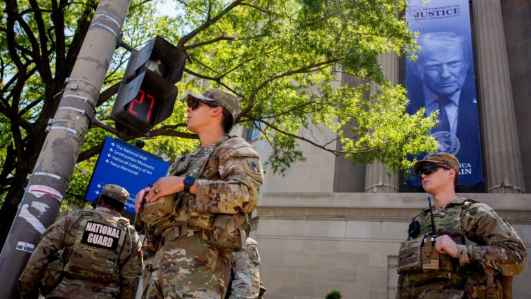 Michigan threatens to pull troops from D.C. if used for Trump task force : NPR
