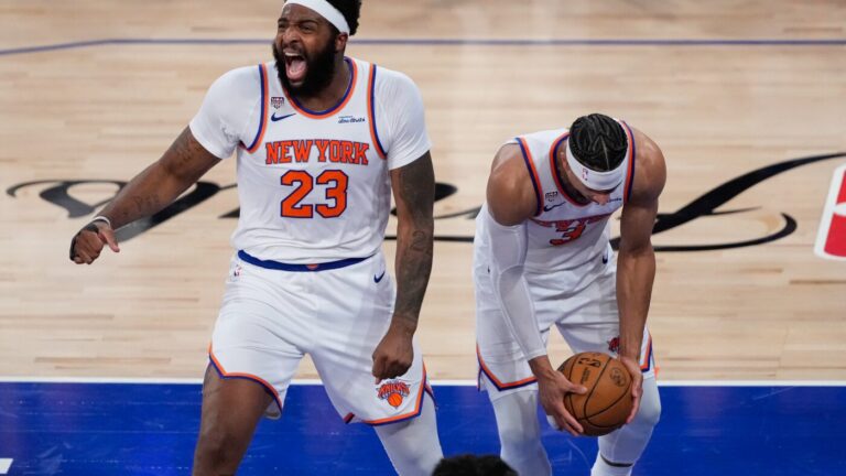 Knicks complete record rally from 29 points down : NPR