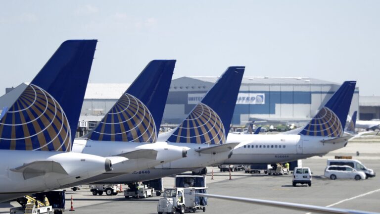 United Airlines flight diverted over Bluetooth device name : NPR
