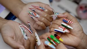Exploring Soccers Beauty Womens Passion and Nail Art at World - New Social Gospel the women who love World Cup soccer : NPR