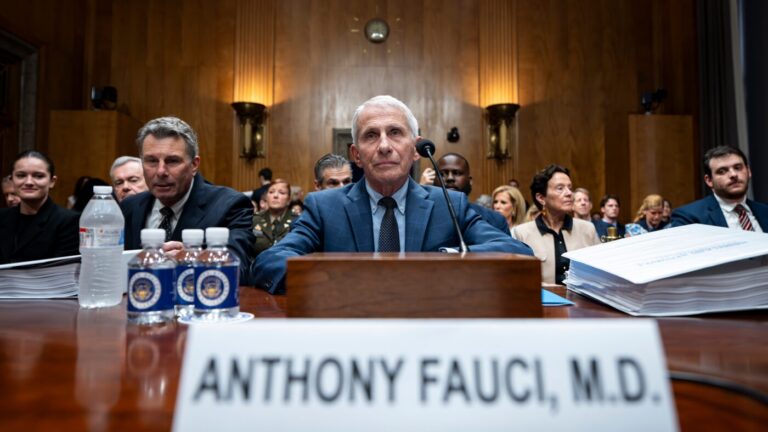 Anthony Fauci hearing could lead to "chilling effect' for public health : NPR