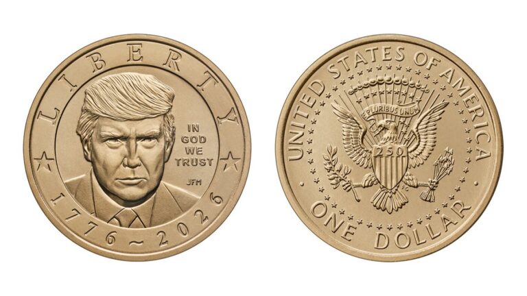 Trump $1 coin breaks norms, raises legal questions : NPR
