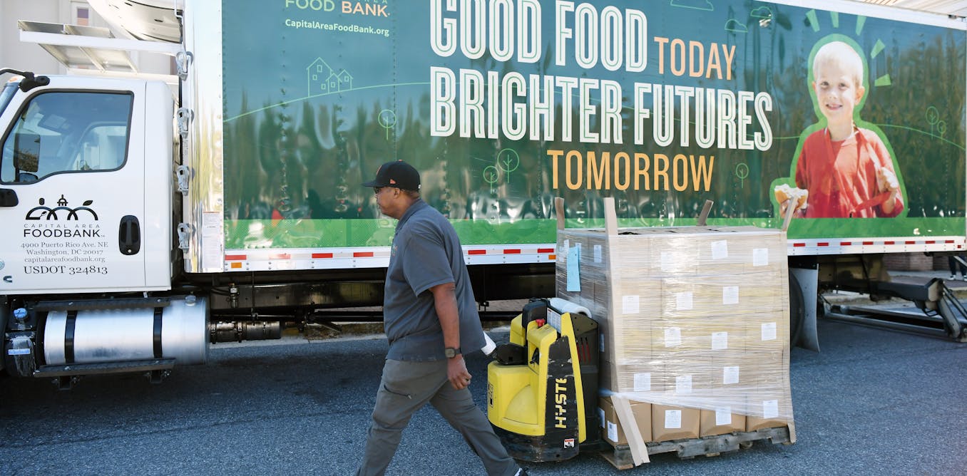 Why only 13% of surplus food gets donated by US supermarkets and other retailers to help hungry people – and how food pantries are trying to gather more