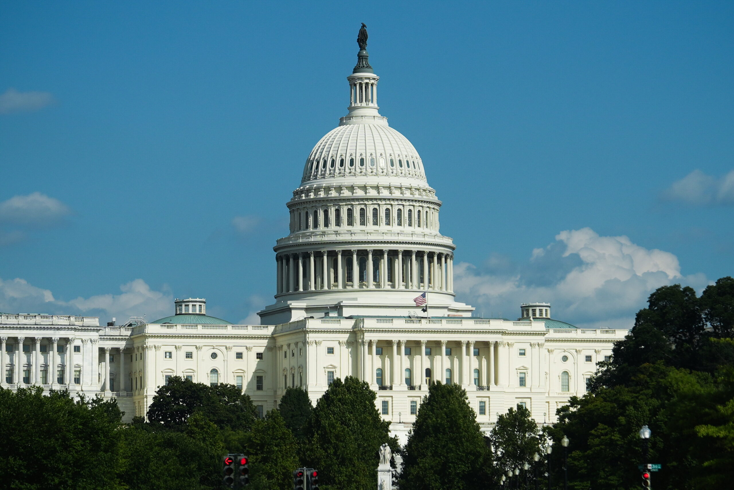 The U.S. Capitol is seen from Pennsylvania Avenue, on Aug. 30, 2026.