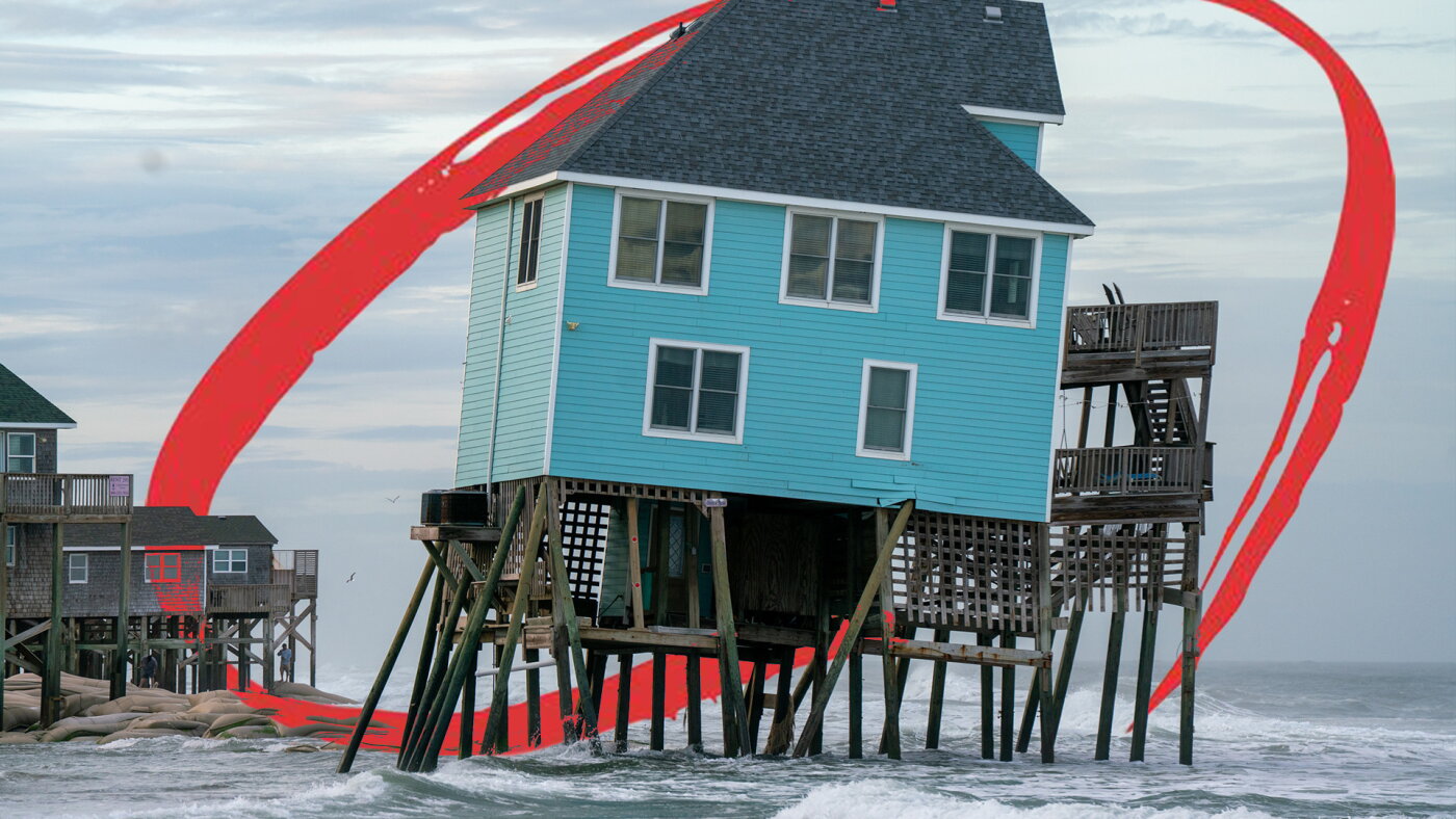 Why won't FEMA save these collapsing beach homes? : NPR