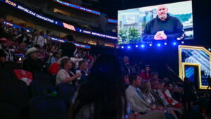 Sen John Fetterman Surprises GOP Event Praises Bipartisanship - New Social Gospel John Fetterman makes surprise video for GOP convention : NPR
