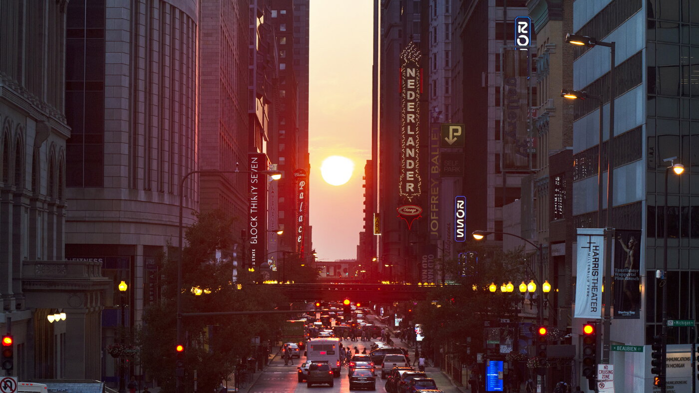 Equinox brings ‘henge’ effect to cities laid out on a grid : NPR