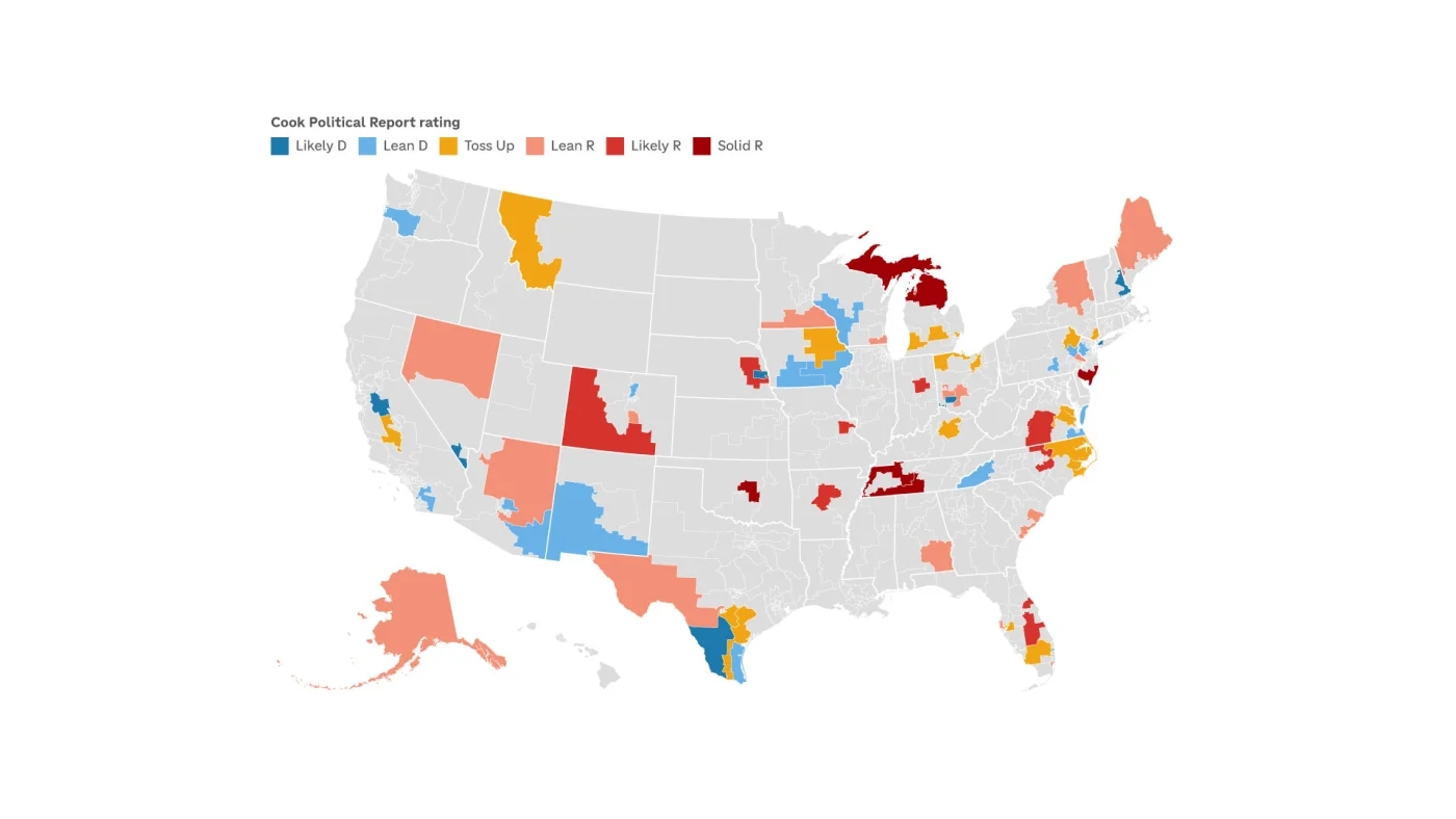 What House races are competitive in the 2026 midterm election? : NPR