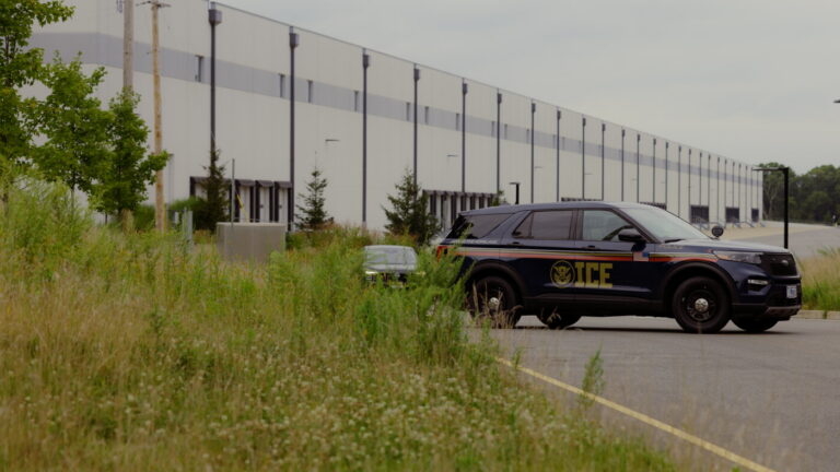 ICE has quietly used this warehouse as a detention facility all summer, neighbors say : NPR