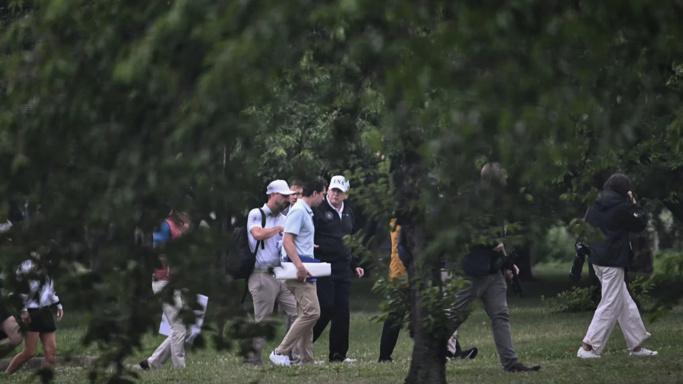 Judge blocks Trump's East Potomac golf course renovations : NPR