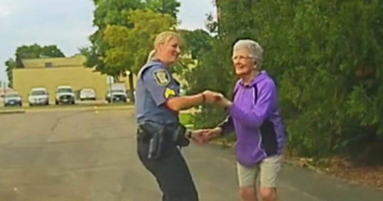 Police Sergeant Joins 92-Year-Old for Joyful Dance in Parking Lot.jpg